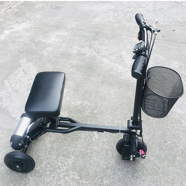 Light Foldable Electric Tricycle Three Wheels Mobility Scooter with Seat Pad