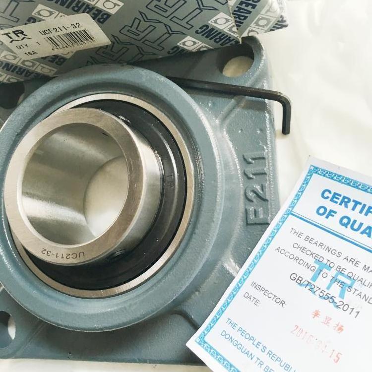 TR UCF211-32 Pillow Block Mounted Ball Bearings Units UC211-32 F211 2'' Bore Heavy Duty Square Flanged Housing Mounted Bearings