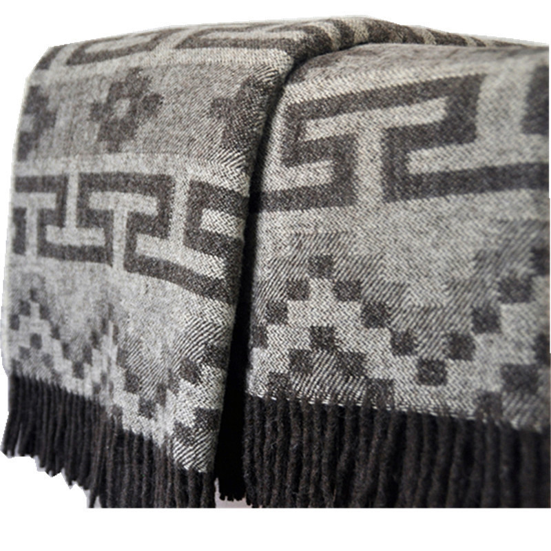 BLUE PHOENIX custom plush blanket 100 wool natural color heavy winter eco-friendly mexican blanket cheap wholesale