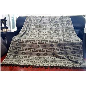 BLUE PHOENIX custom plush blanket 100 wool natural color heavy winter eco-friendly mexican blanket cheap wholesale