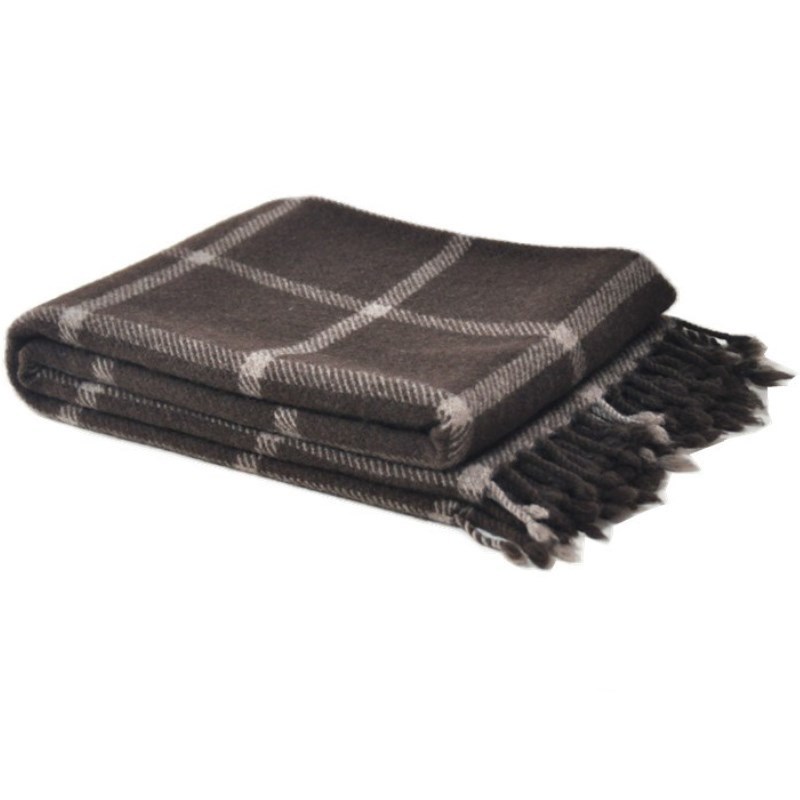 BLUE PHOENIX wholesale market yak wool blanket shawls luxury eco-friendly winter twill tartan super cozy woven blanket