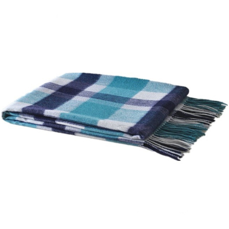 BLUE PHOENIX yak wool blanket nepal  70% wool 30% yak tartan plaid custom luxury eco-friendly winter wholesale