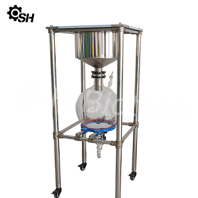 Stainless steel vacuum filter Laboratory Buchner funnel 30L negative pressure solid-liquid separator glass filter device