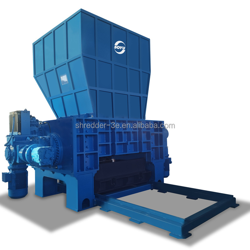 Four-Shaft Drum Shredder Plastic Barrel Crusher and Barrel Crushing Machines