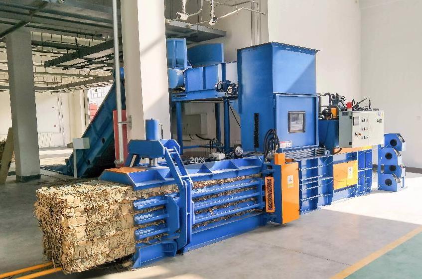 Fully Automatic Horizontal Cardboard Paper Baler Machine