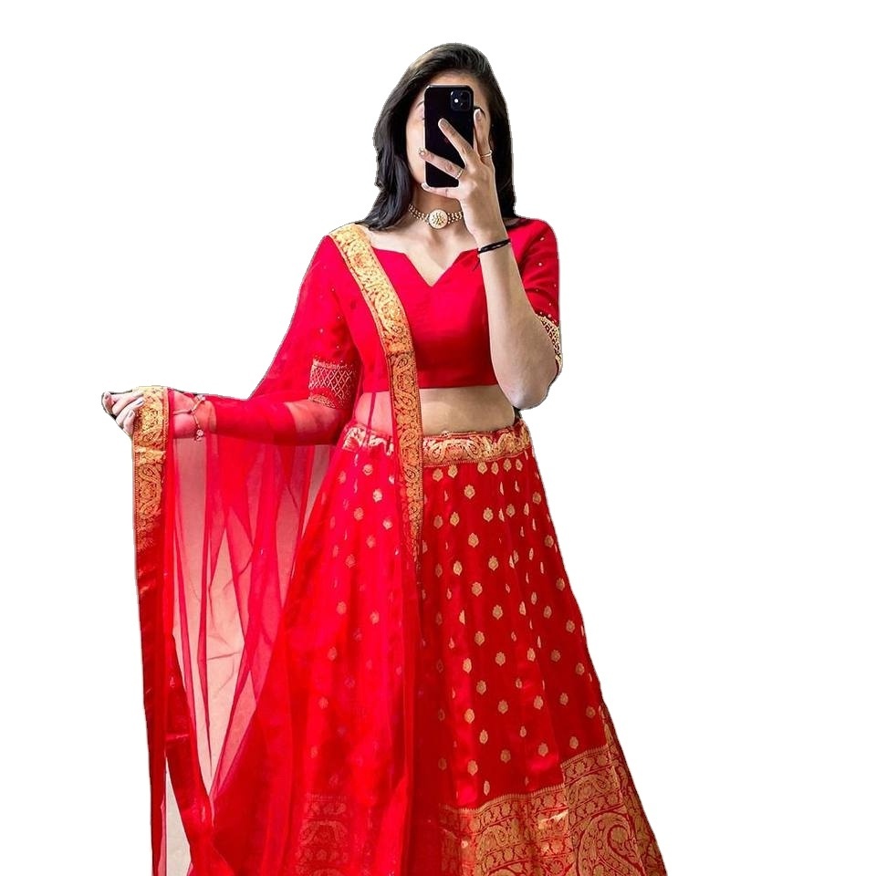 Red Colored Wedding Special Indian Style Designer fat women Special Bridal Lehenga Choli For Wedding