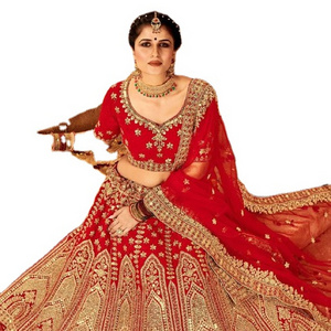 Brides Special Designer Heavy Embroidered Bridal Lehenga And Blouse With Heavy Embroidered Dress