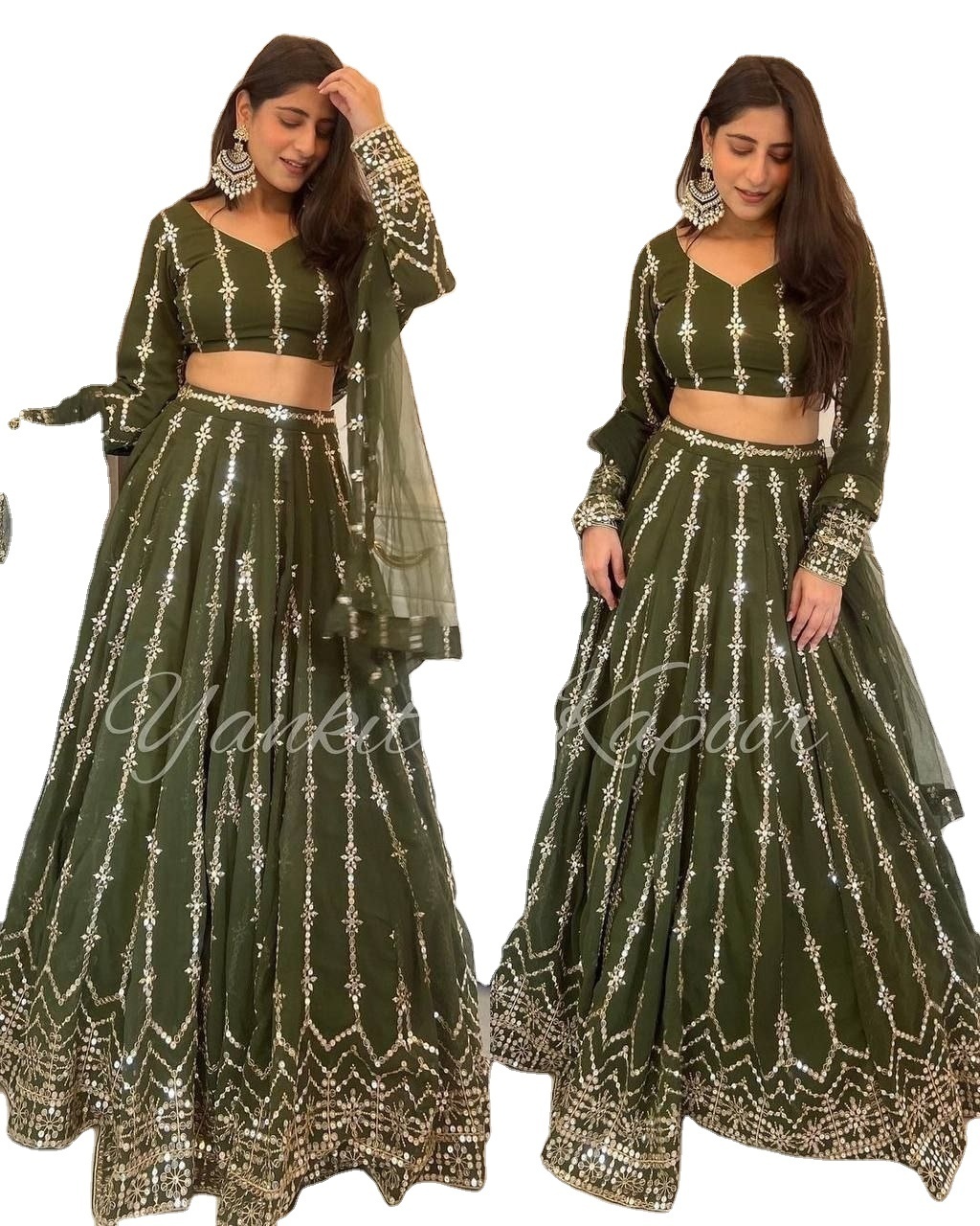 Top Quality Heavy Embroidered Georgette Lehenga Choli for Womens for Wedding Party Wear Available at Bulk Price