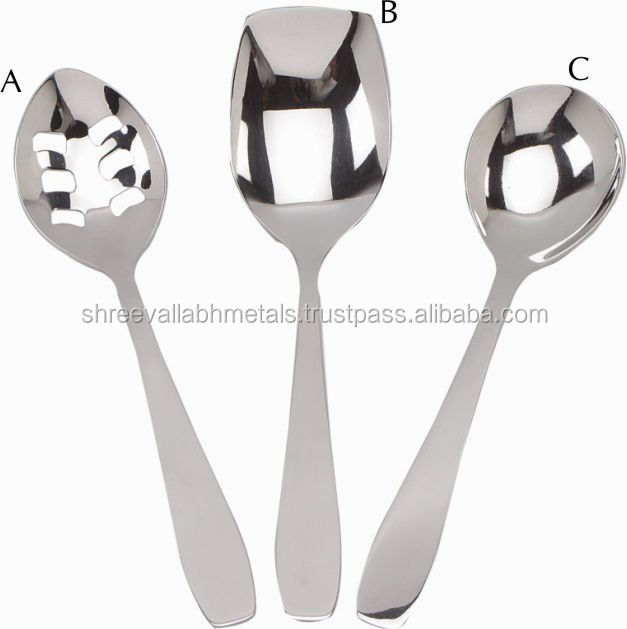 Solid Serving Spoon Stainless Steel