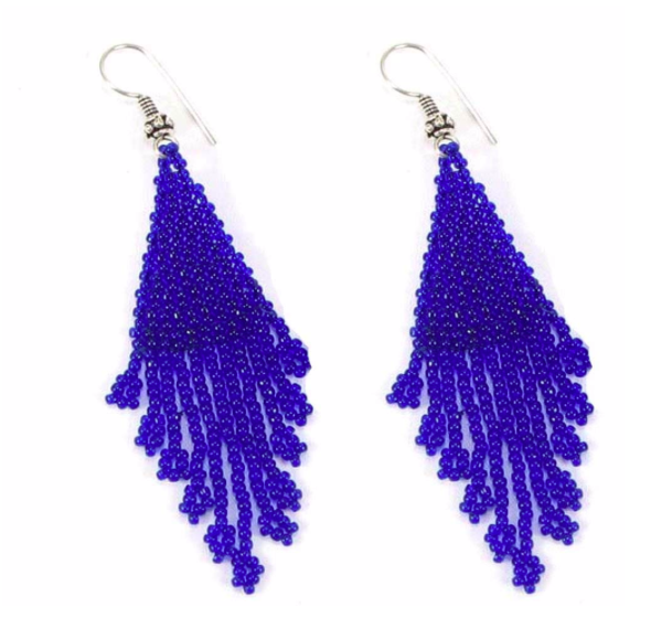 Beautiful Colourful Hand Embroidered Earrings