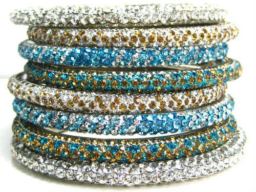 Wholesale Custom made Rhinestone crystal bangle