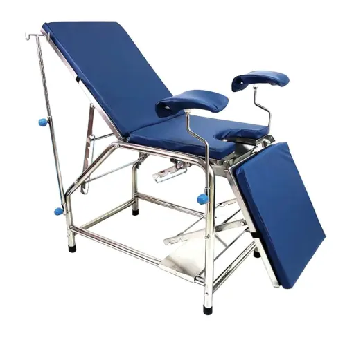 hot salemedical portable exam table with stirrups Gynecological examination bed couch with backrest