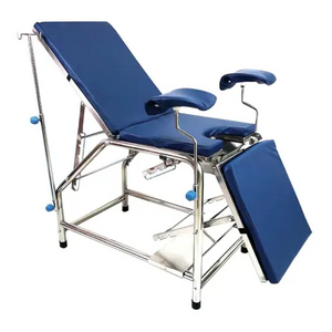 hot salemedical portable exam table with stirrups Gynecological examination bed couch with backrest