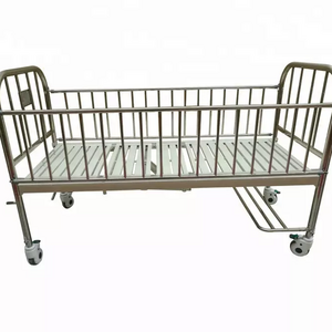 stainless-steel metal high rail pediatric baby children hospital sand bed prices