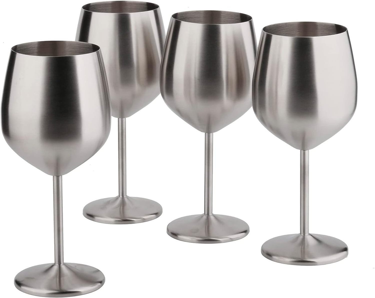 Direct Factory Sale Stainless Steel wine Glass Stainless Steel Martini Cocktail Glass Wine Goblet Party Drinking Glasses