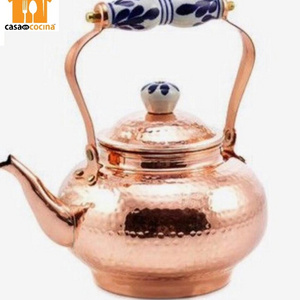 Serving Milk And Tea Kettle with leave printed handle