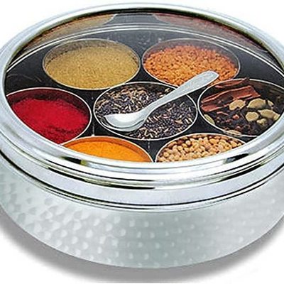 Wholesale Manufacturer Best Quality Container With 7 Compartments Spice Box Stainless Steel Masala Box