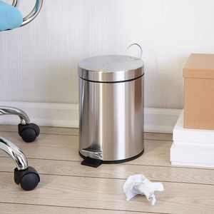 Wholesale 60L Stainless Steel Dust Bin Manufacturer-Grade Indoor/Outdoor Kitchen Garbage Sanitary Trash Can Household Recycling