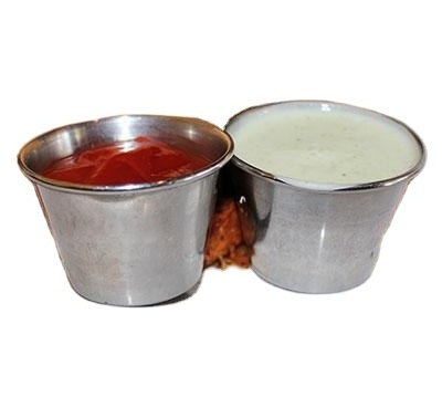 Indian Manufacturer Household Catering French Fries Ketchup Round Stainless Steel Dipping Sauce Cups