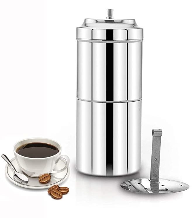 Hot Sale Stainless Steel Made India Coffee Filter Grinder Drip Decoction Maker Home Restaurant Use