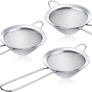 Sale from Indian Vendor Stainless steel Strainer Cocktail Fine mesh Conical Mesh Sieve Sifter