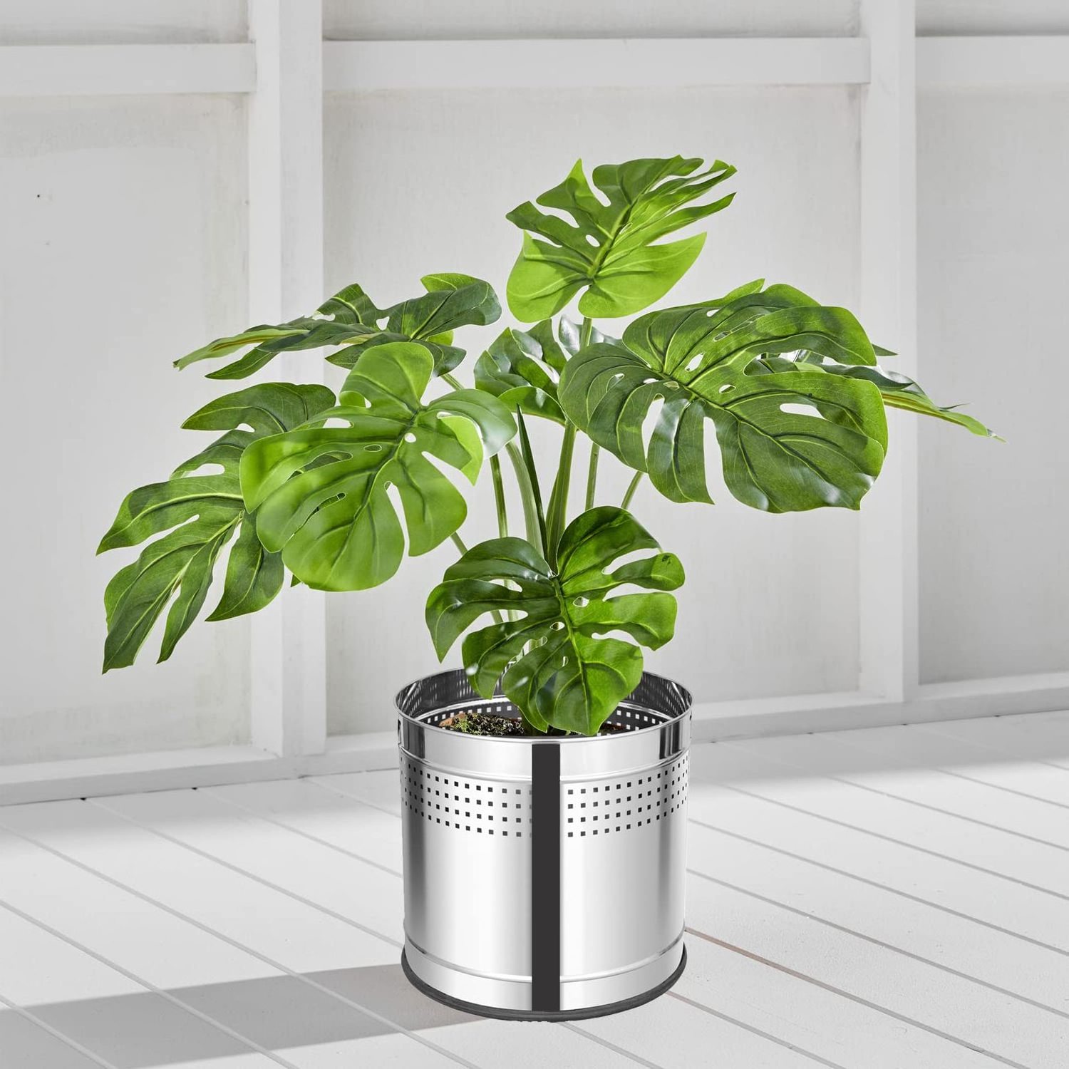 Hot Seller 2023 Stainless Steel Planters and Flower Pots Display Cheap Home Table Decorative Vase Pots