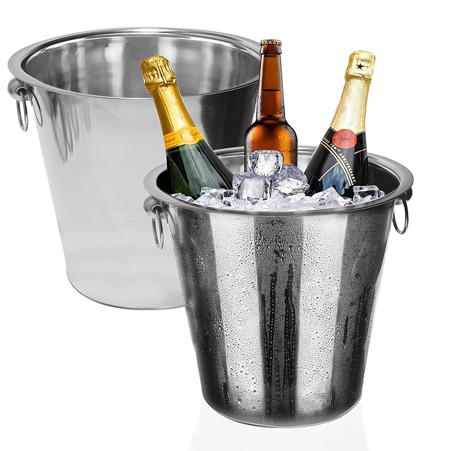 Sale from Indian Vendor Stainless Steel Champagne Ice Bucket for Bars Weddings and Parties Wine Buckets