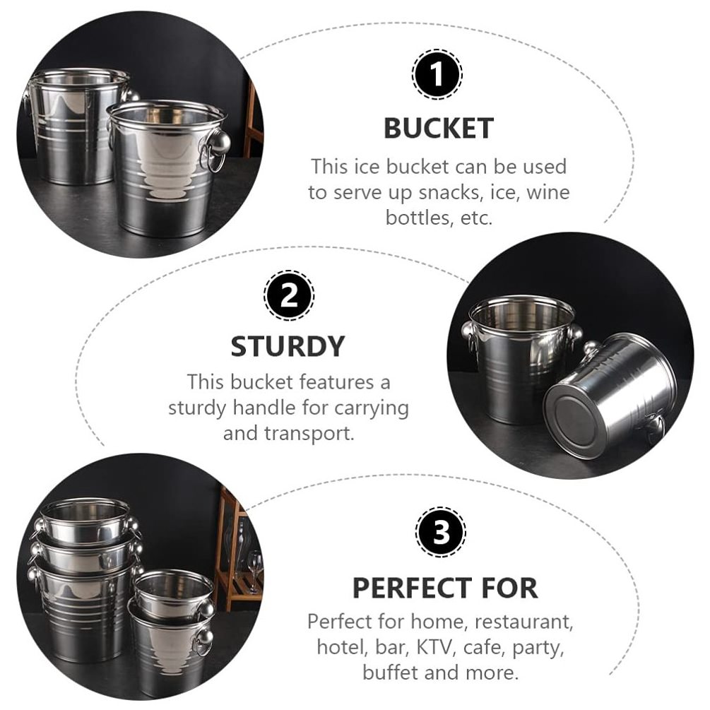 Sale from Indian Vendor Stainless Steel Champagne Ice Bucket for Bars Weddings and Parties Wine Buckets