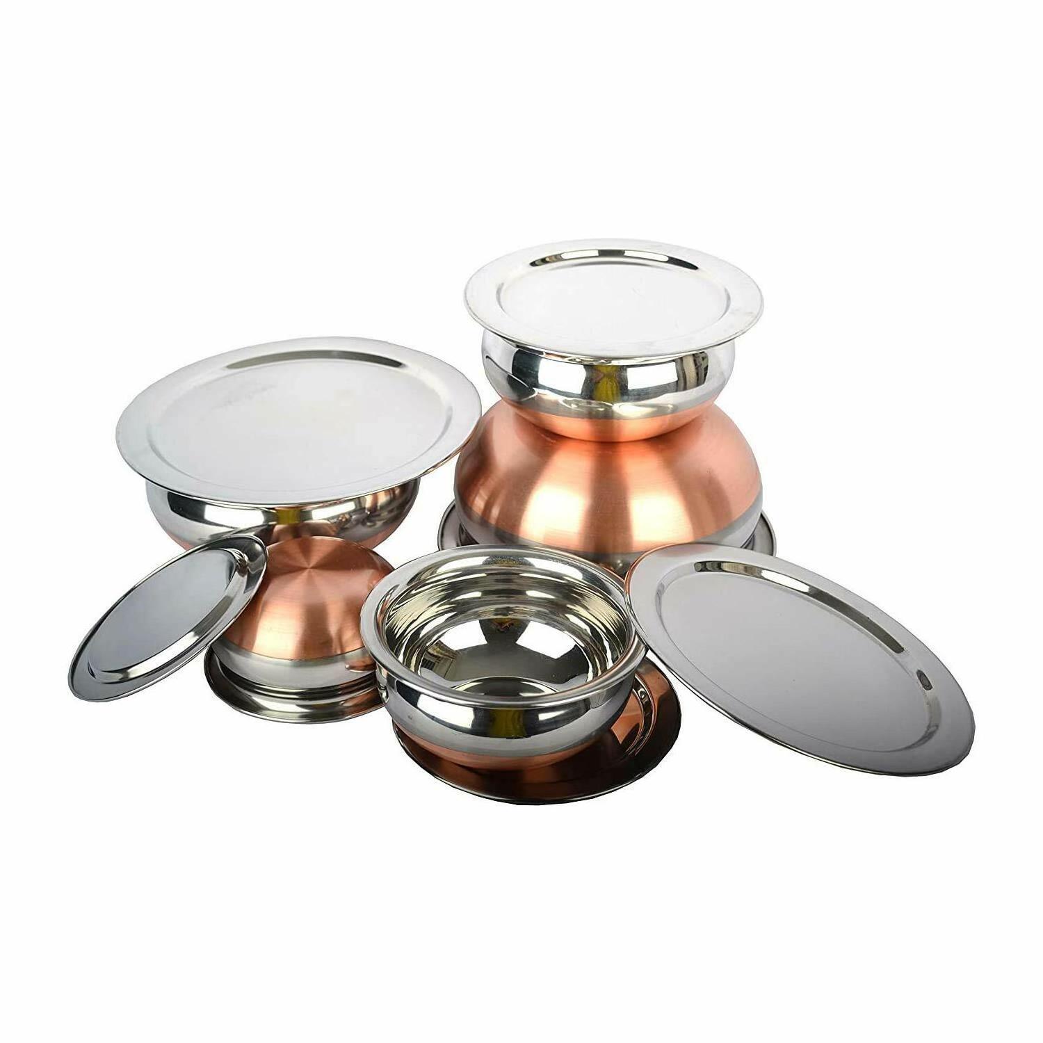 Stainless steel Steel Copper Designer Punjabi Handi Cookware