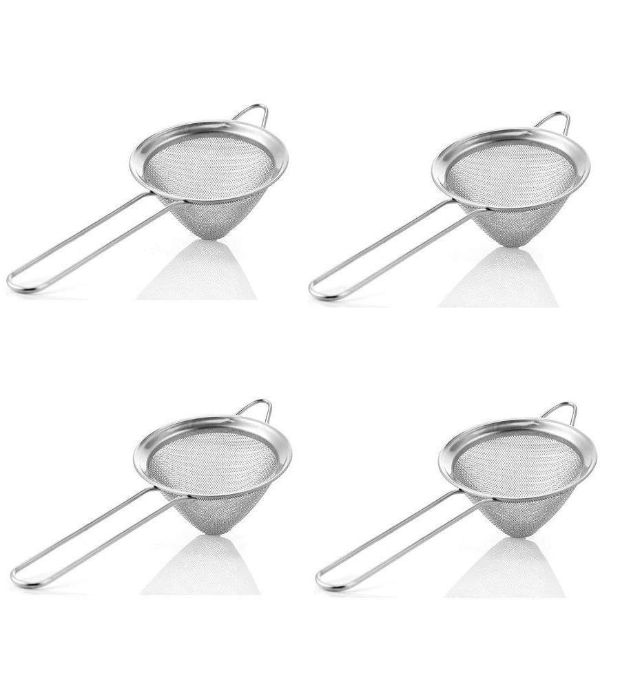 2023 Best Wholesale  Wire Mesh Oil Stainless Steel Flour Tea Coffee Powder Conical Strainer with Wire handle