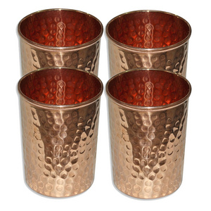 Wholesale Manufacturer Copper Water Tumblers Hammered Style Drinking Cups Perfect Wedding Gift Bulk