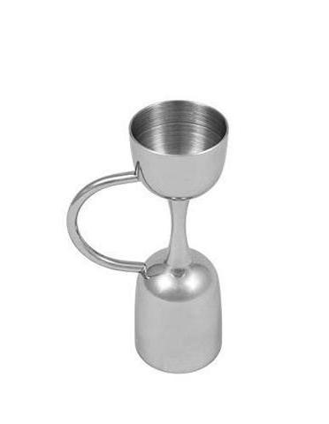 2023 Wholesaler Stainless Steel 304 Double Shape Cocktail Jigger With Handle Bar Measuring Wine Jigger