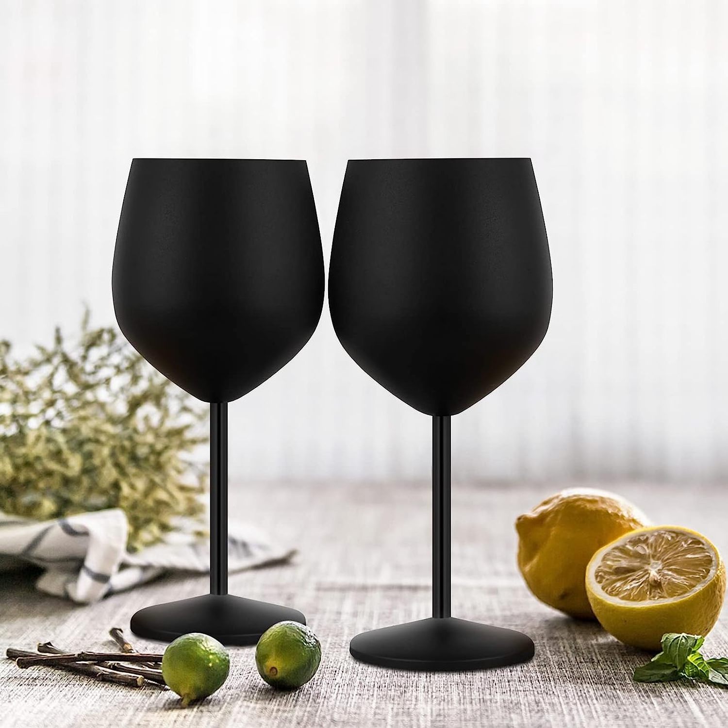 Wholesale Bulk Prices Unbreakable Stainless Steel  Flutes Glass Metal Cocktail Red Wine Cups Cocktail Glasses