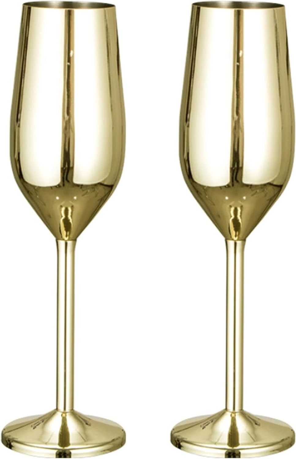 Metal Wine Goblets Stainless Steel Champagne Flutes Copper Plated Gold Silver Red Wine Glasses Goblets