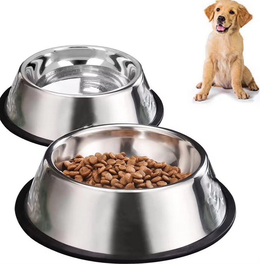 Non-Skid Premium Stainless Steel Bowl Feeder For Cat Dog Rubber Base Fully Customized Dishwasher safe Easy to clean Unbreakable