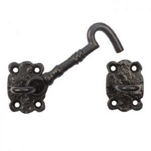 Vintage Iron Antique Fence Cabin Barn Door Window Eye Latch Hook Lock Latches Hooks Drawer Windows Gate Hardware