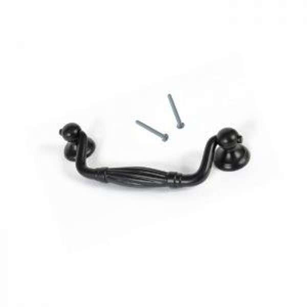 Simple Cast Iron Rustic Door Handles Black Farmhouse Cast Iron Grab Bar Gate Handle, Strong Closet Sliding Door Pull Handle