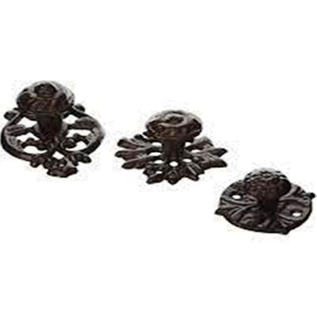 Rustic Solid Cast Iron Round Ball Cabinet Drawer Dresser Knobs Furniture Kitchen Hardware Items Home Improvement