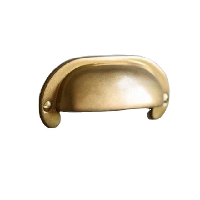 Bulk Best Seller Solid Brass Cupboard Handles Drawer Pull Kitchen Cabinet Dresser Door Puller Wholesale Brass Hardware Products