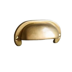 Bulk Best Seller Solid Brass Cupboard Handles Drawer Pull Kitchen Cabinet Dresser Door Puller Wholesale Brass Hardware Products