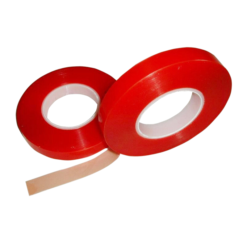 Customization Banner Hemming High Bonding Red Double Sided Polyester film Acrylic Adhesive Tape