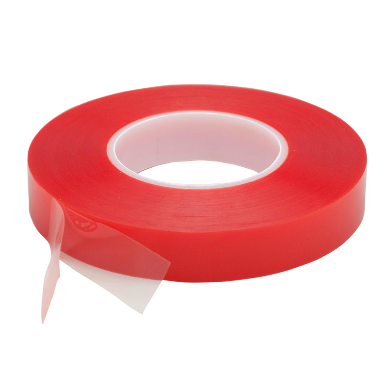 Customization Banner Hemming High Bonding Red Double Sided Polyester film Acrylic Adhesive Tape