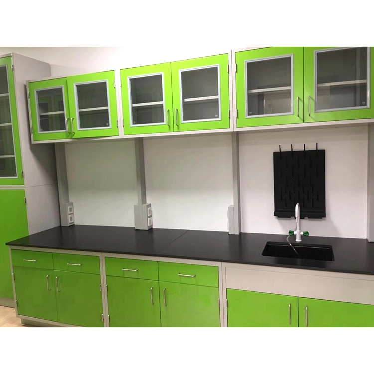 High Quality  Physical& Chemical  Laboratory Equipment Lab Work Bench Lab Furniture With Hanging Cabinet