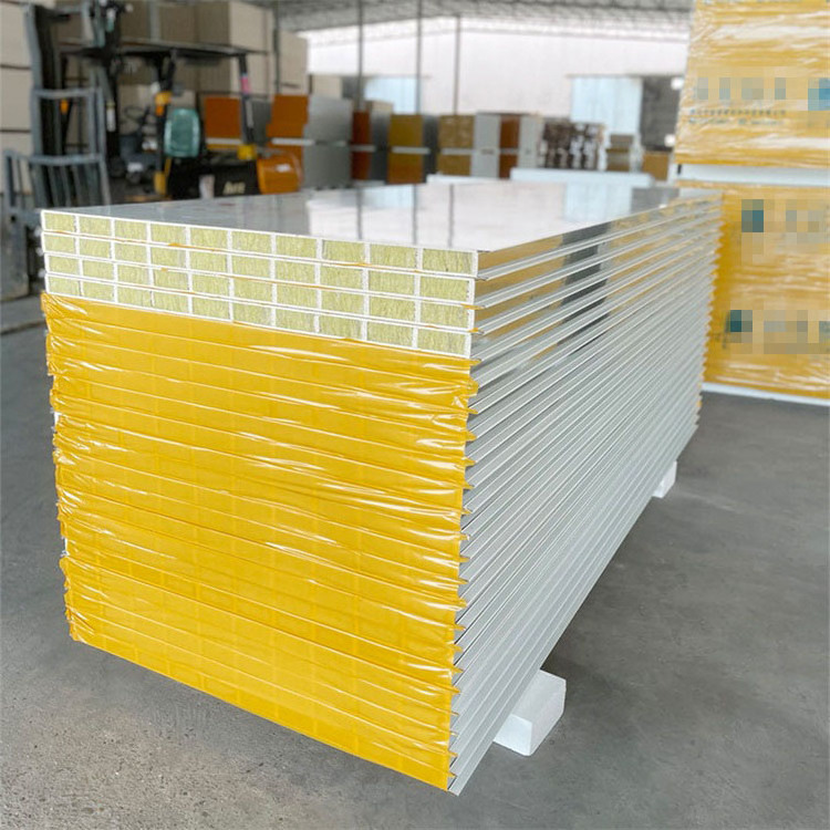 Manufacturer low price Clean Room PU Sandwich Panels Polyurethane Metal Siding Wall Panel EPS Rock wool Sandwich Panel