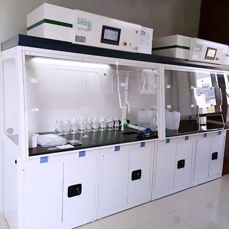 Chemical laboratory acid resistant material fume hood high quality ductless fume cupboard