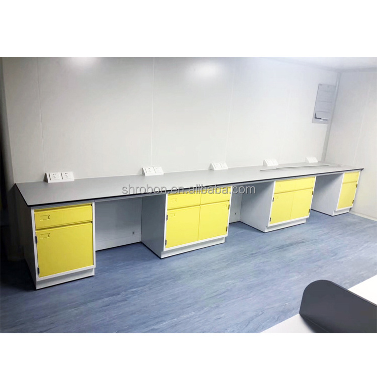 Hot Selling Steel And Wood Structure Laboratory Furniture Equipment Lab Workstation Laboratory Tables Bench