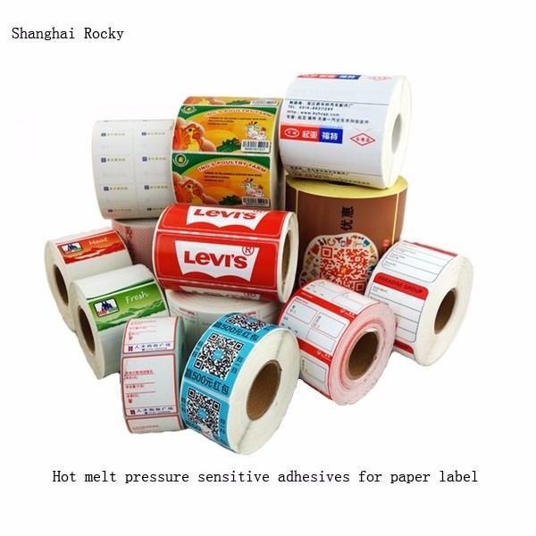 Good adhesion pillow shape hot melt removable adhesive for supermarket  adhesive paper label coating