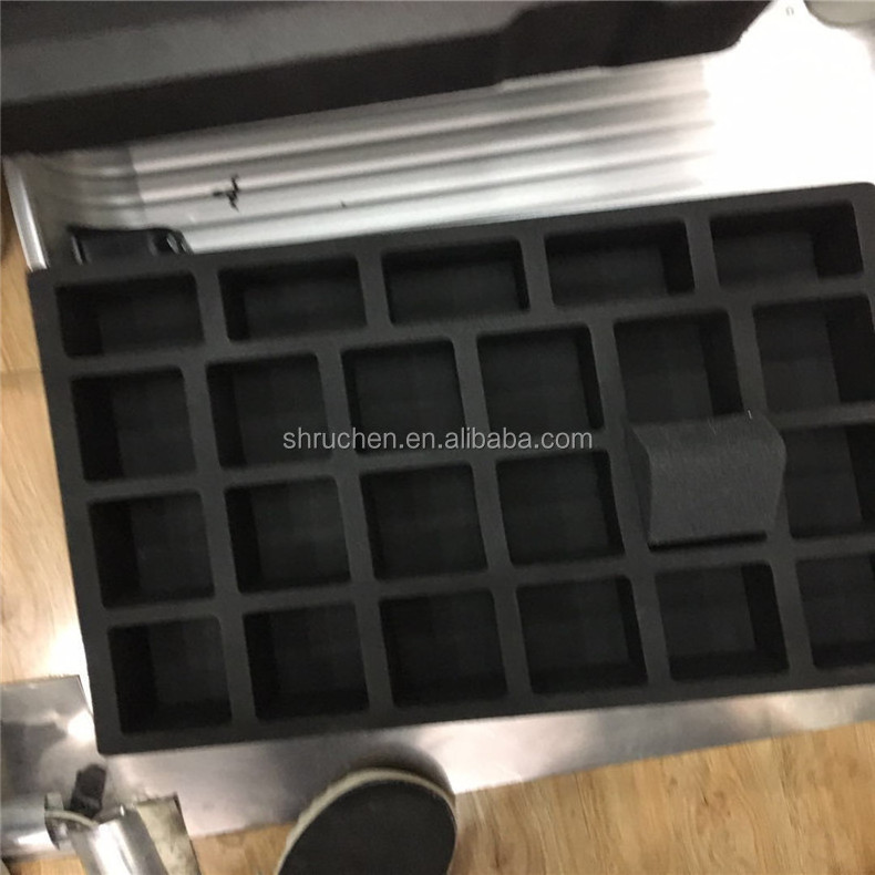 Custom foam insert for hard carrying case