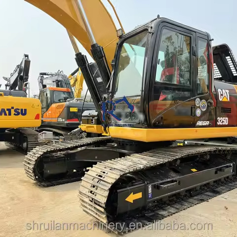 RuiLan Chinese Crawler Digger Machine CAT325D Agriculture Caterpillar Excavator Bucket