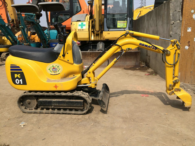 Good quality Used Komatsu PC01 Used Hydraulic Crawler Excavator 1 Ton Caterpillar Digger In Stock